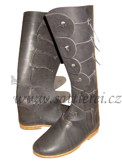 Wikingerstiefel HaithabuSchuhe aus dem 9-10. Jh