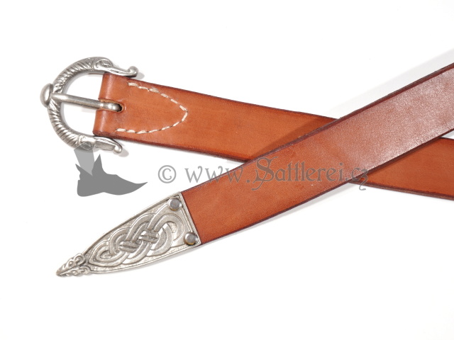 Medieval Belt hand sewn Viking Leather Belt